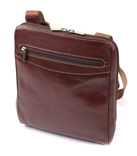 Чоловіча сумка через плече з гладкої натуральної шкіри Tony Perotti 20854_1 (9137-20 moro) Коричневий картинка, зображення, фото