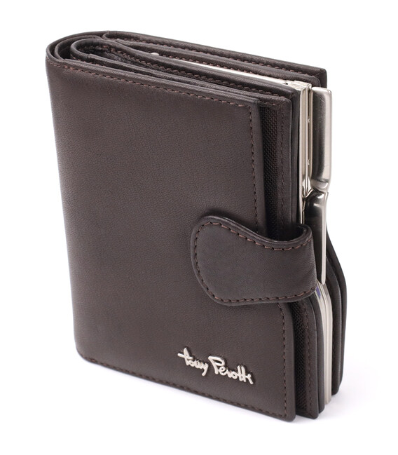 Місткий жіночий вертикальний гаманець з натуральної шкіри Tony Perotti 20841_1 (2656 moro) Коричневий картинка, зображення, фото