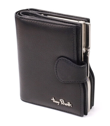 Женский вертикальный кошелек из натуральной кожи Tony Perotti 20842_1 (2656 nero) Черный фото, картинка, изображение