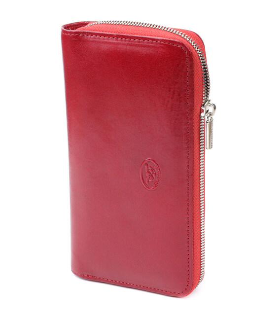 Жіночий гаманець на одне відділення з гладкої натуральної шкіри Tony Perotti 20861_1 (2943 rosso) Червоний картинка, зображення,