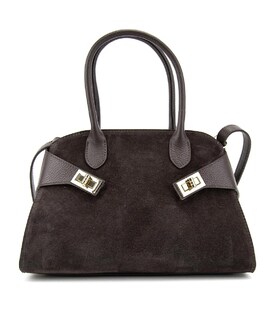 Сумка жіноча класична невелика замшева Firenze Italy F-IT-7688-1DB-S картинка, зображення, фото