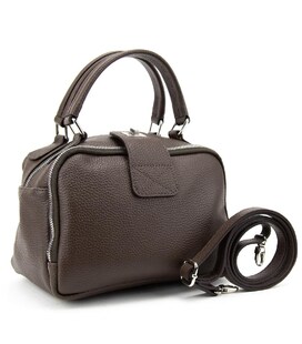 М'яка шкіряна сумка на два відділи з ручкою Firenze Italy F-IT-1045C картинка, зображення, фото