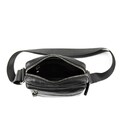 Месенджер в гладкой коже черный Tiding Bag 8718A фото, картинка, изображение