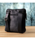 Зручна сумка для чоловіків на плече із натуральної вінтажної шкіри Shvigel 23147 Чорний картинка, зображення, фото