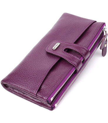 Яскравий жіночий гаманець з натуральної шкіри CANPELLINI 20873_1 Фіолетовий картинка, зображення, фото