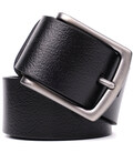Надежный мужской ремень из натуральной кожи BOND 22950 Черный фото, картинка, изображение
