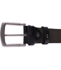 Надійний чоловічий ремінь із натуральної шкіри BOND 22950 Чорний картинка, зображення, фото