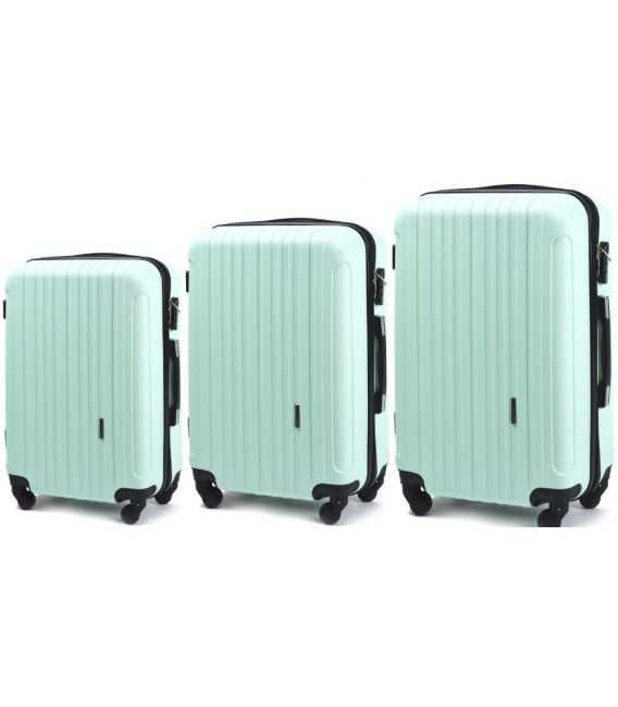 Набор Чемоданов Wings 2011 3 в 1 мятный фото, картинка, изображение