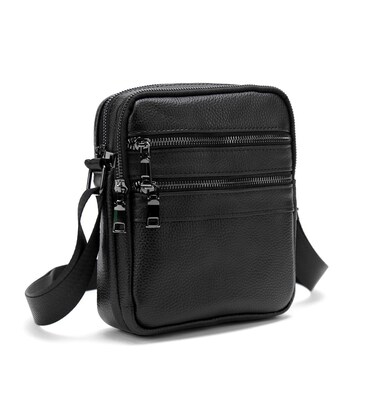 Чоловіча шкіряна сумка через плече Tiding Bag M56-3646A картинка, зображення, фото