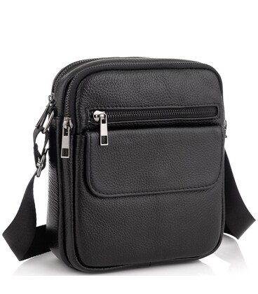 Мужская кожаная сумка через плечо маленькая Tiding Bag A25-1108A фото, картинка, изображение