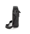 Кожаный небольшой мужской мессенджер черный Tiding Bag M56-0187A фото, картинка, изображение
