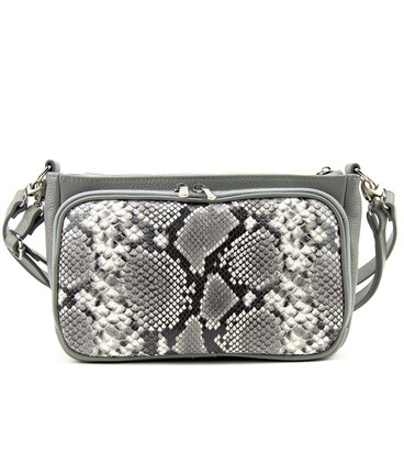 Шкіряне жіноче кросбоді з оздобленням пітон Tavinchi CH-001A-FL картинка, зображення, фото