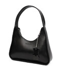 Сумка багет, сумка хобо, жіноча шкіряна Grande Pelle 763610 чорна картинка, зображення, фото