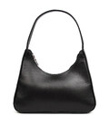 Сумка багет, сумка хобо, жіноча шкіряна Grande Pelle 763610 чорна картинка, зображення, фото