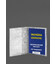 Шкіряна обкладинка на ветеринарний паспорт 2.0 біла картинка, зображення, фото