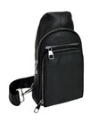 Чоловічий шкіряний чорний слінг Tiding Bag A25F-250117A картинка, зображення, фото