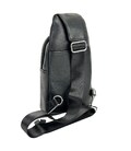 Мужской кожаный черный слинг Tiding Bag A25F-250117A фото, картинка, изображение