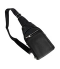 Чоловічий шкіряний чорний слінг Tiding Bag A25F-250117A картинка, зображення, фото