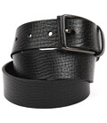 Ремінь із шкіри буйволу фактурний ST2026B чорний 40мм картинка, зображення, фото