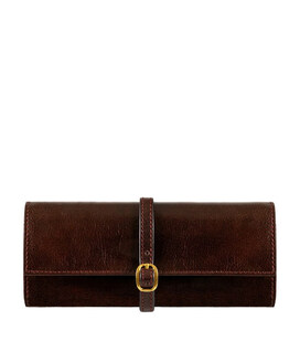 Шкіряний жіночий дорожній футляр для ювелірних виробів - Madame Bovary - Коричневий колір - Time Resistance 5240601 картинка, зо