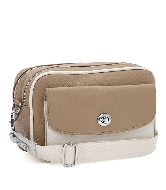 Женская кожаная сумка Borsa Leather K12602be-beige фото, картинка, изображение