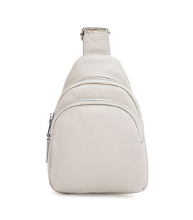 Женский кожаный рюкзак через плечо Borsa Leather K15-606w-white фото, картинка, изображение