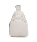 Женский кожаный рюкзак через плечо Borsa Leather K15-606w-white фото, картинка, изображение