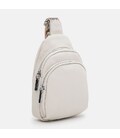 Женский кожаный рюкзак через плечо Borsa Leather K15-606w-white фото, картинка, изображение