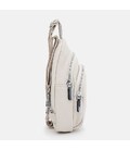 Жіночий шкіряний рюкзак через плече Borsa Leather K15-606w-white картинка, зображення, фото
