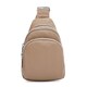 Женский кожаный рюкзак через плечо Borsa Leather K15-606be-beige фото