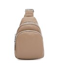 Жіночий шкіряний рюкзак через плече Borsa Leather K15-606be-beige картинка, зображення, фото
