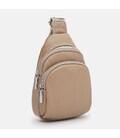 Жіночий шкіряний рюкзак через плече Borsa Leather K15-606be-beige картинка, зображення, фото