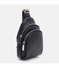 Женский кожаный рюкзак через плечо Borsa Leather K15-606bl-black фото, картинка, изображение