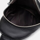 Женский кожаный рюкзак через плечо Borsa Leather K15-606bl-black фото