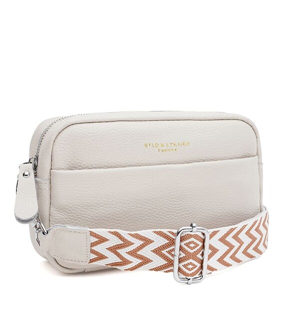 Жіноча шкіряна сумка Borsa Leather K15-5818w-white картинка, зображення, фото