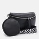 Женская кожаная сумка Borsa Leather K15-5813bl-black фото