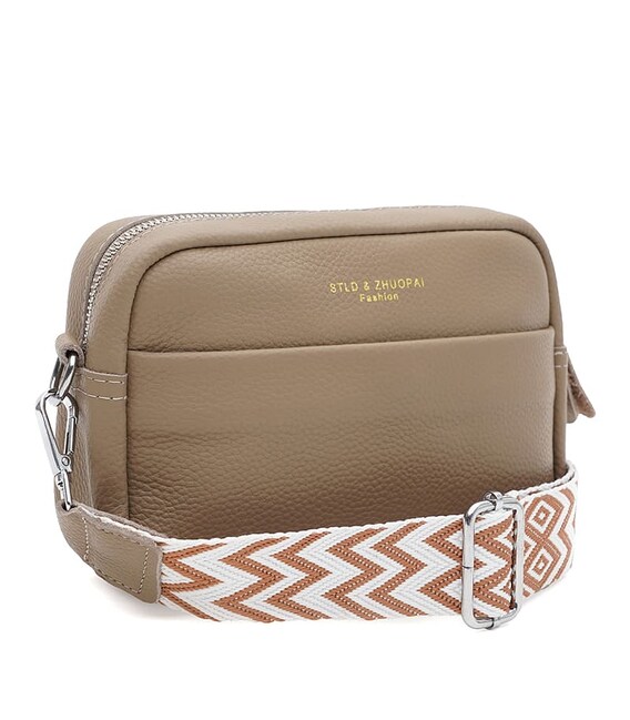 Жіноча шкіряна сумка Borsa Leather K15-5818be-beige картинка, зображення, фото