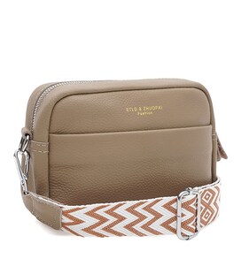 Жіноча шкіряна сумка Borsa Leather K15-5818be-beige картинка, зображення, фото