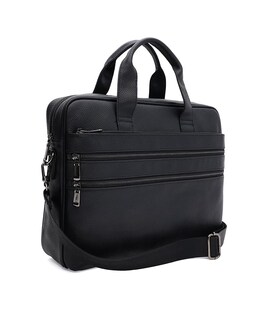 Чоловічий шкіряний портфель Borsa Leather K166458bl-black картинка, зображення, фото