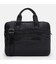 Чоловічий шкіряний портфель Borsa Leather K166458bl-black картинка, зображення, фото