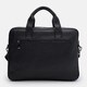 Чоловічий шкіряний портфель Borsa Leather K166458bl-black картинка, зображення, фото