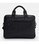 Мужской кожаный портфель Borsa Leather K166458bl-black фото, картинка, изображение