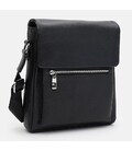 Чоловіча шкіряна сумка через плече Borsa Leather K1608-1bl-black картинка, зображення, фото