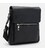 Чоловіча шкіряна сумка через плече Borsa Leather K1608-1bl-black картинка, зображення, фото