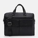 Мужской кожаный портфель Borsa Leather K166457bl-black фото
