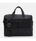 Чоловічий шкіряний портфель Borsa Leather K166457bl-black картинка, зображення, фото