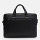 Мужской кожаный портфель Borsa Leather K166457bl-black фото