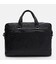 Мужской кожаный портфель Borsa Leather K166457bl-black фото, картинка, изображение