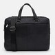 Мужской кожаный портфель Borsa Leather K166442bl-black фото