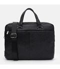 Чоловічий шкіряний портфель Borsa Leather K166442bl-black картинка, зображення, фото